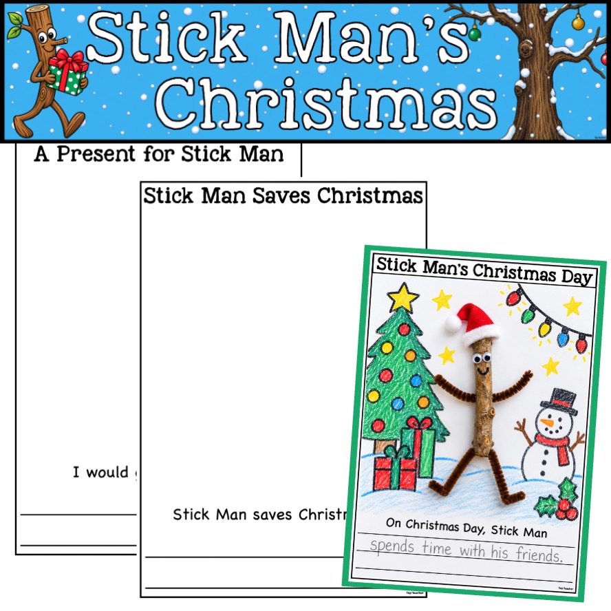 Stick Figure Images Stick Man Christmas Story Response - Top Teacher