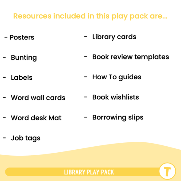 Library PLAY PACK - Top Teacher