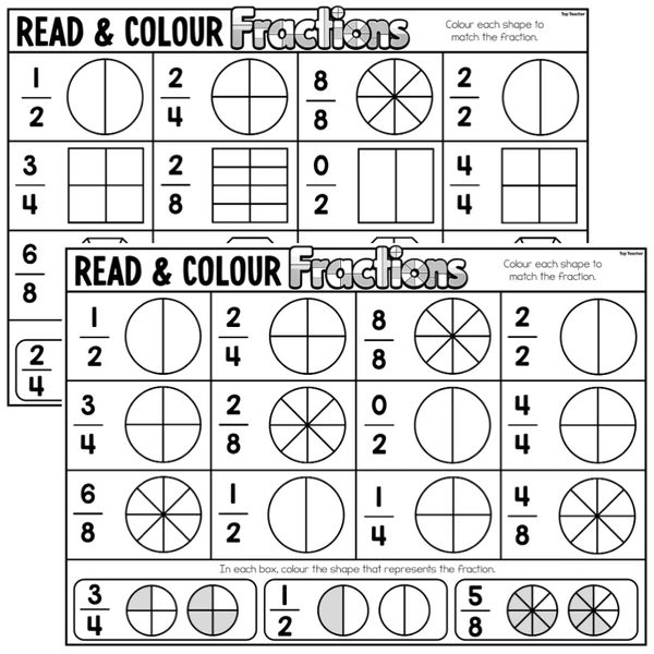 Candy Fractions Craft - Top Teacher
