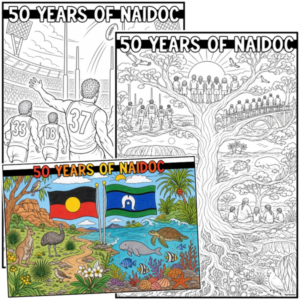 50 Years of NAIDOC Colouring In Worksheets - Top Teacher