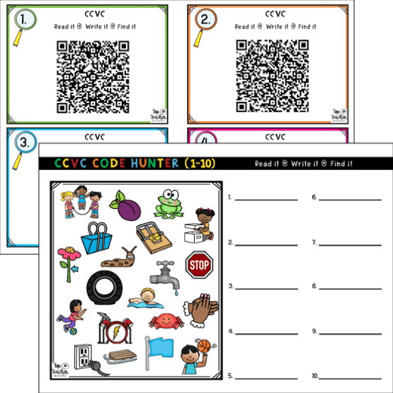 CCVC Code Hunter QR Code Game - Top Teacher