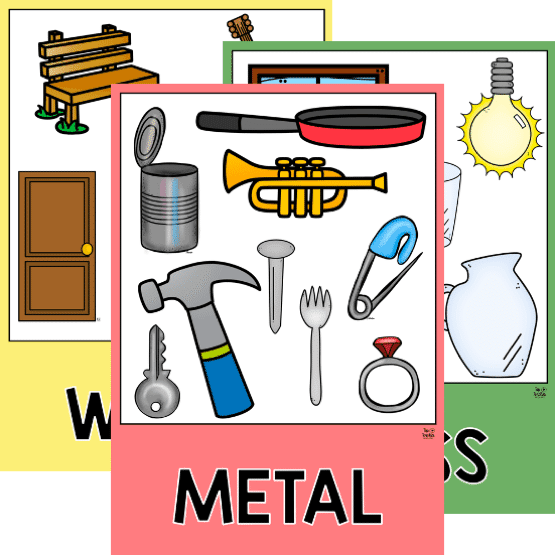 What is it Made Of? Material Posters - Top Teacher