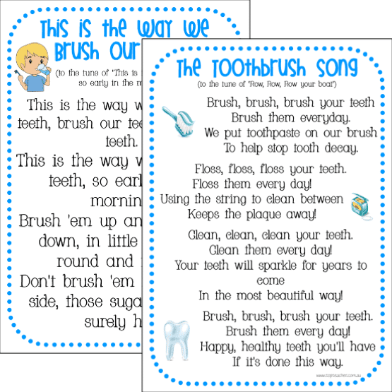 Brush Your Teeth Poems - Top Teacher