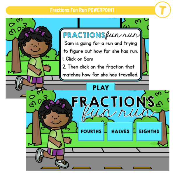 Fractions Fun Run POWERPOINT - Top Teacher