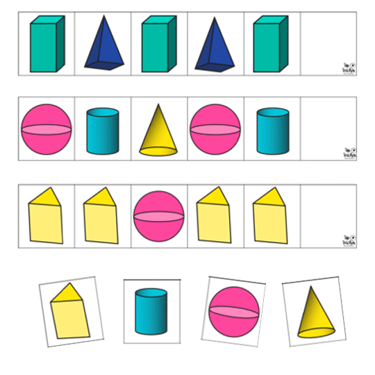 Patterning Strips: 3D Objects - Top Teacher
