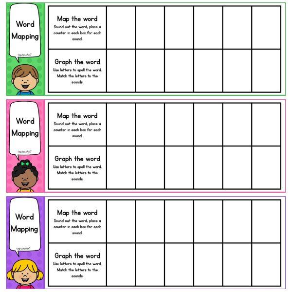 Word Mapping Mats 6 Boxes - Top Teacher