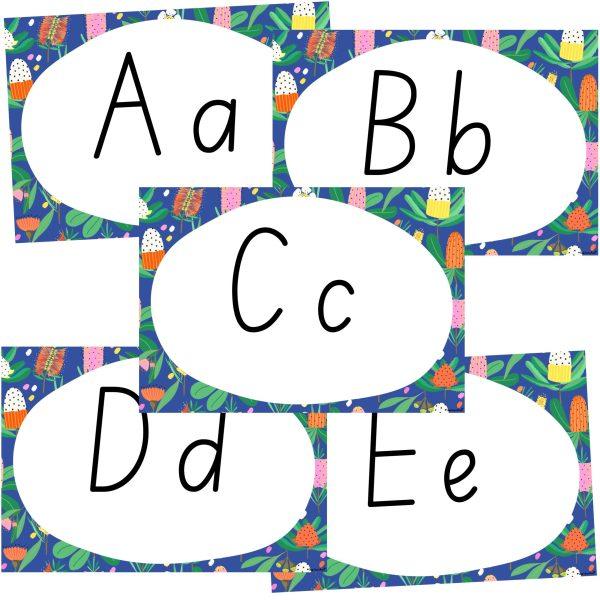 Alphabet Cards Let’s Bloom Print - Top Teacher