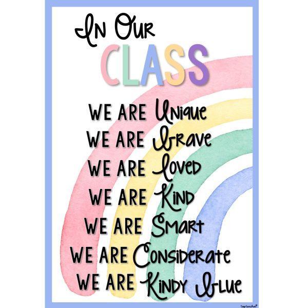 In Our Class Poster Rainbow - Top Teacher