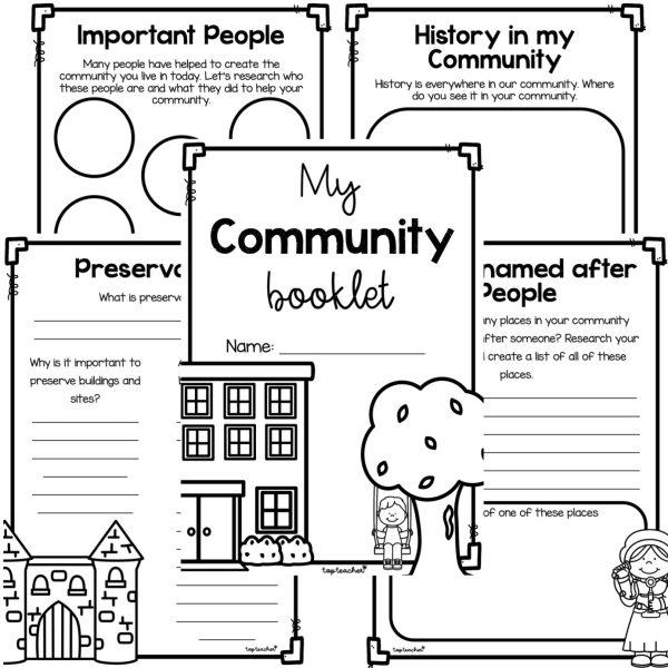 Preserving Our Community 3D Craftivity - Top Teacher