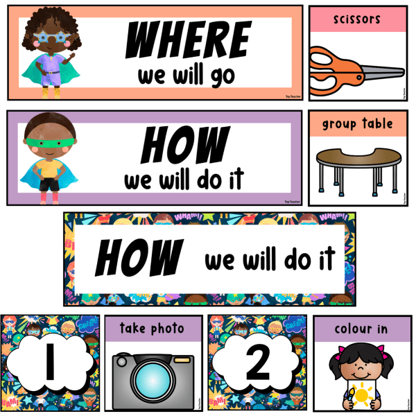 Instructions Display Hero Kids - Top Teacher