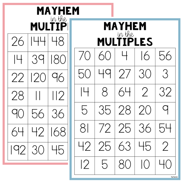 Marching Through the Multiples - Top Teacher