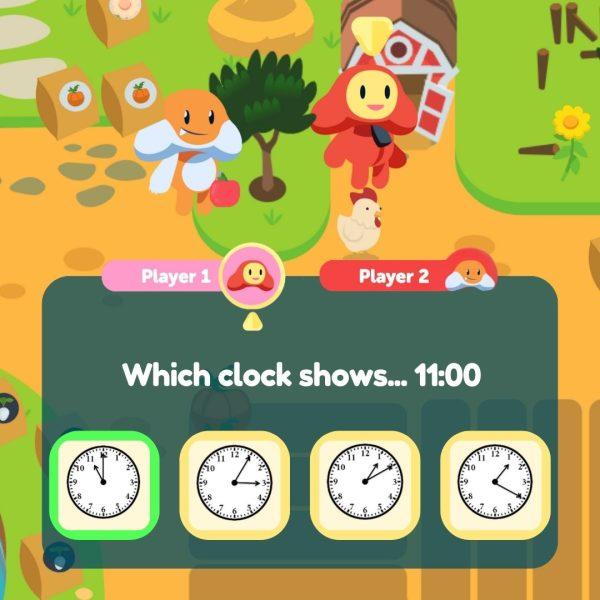 Which Clock Shows... O'Clock Times LET'S FARM - Top Teacher