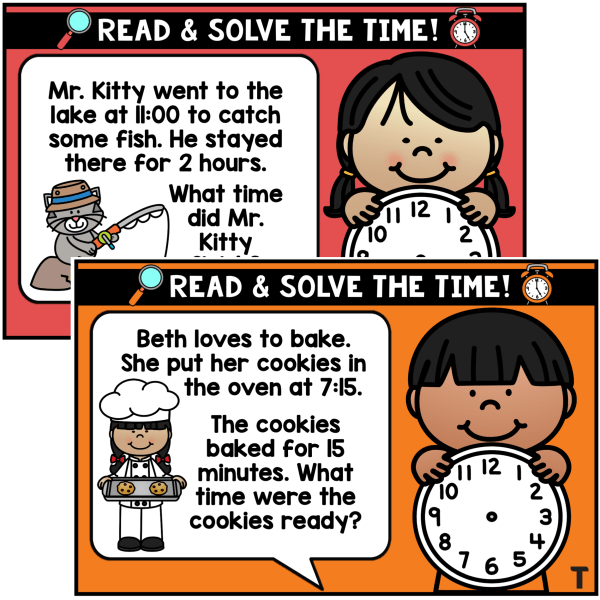 Telling Time Task Cards: Solving Time - Top Teacher