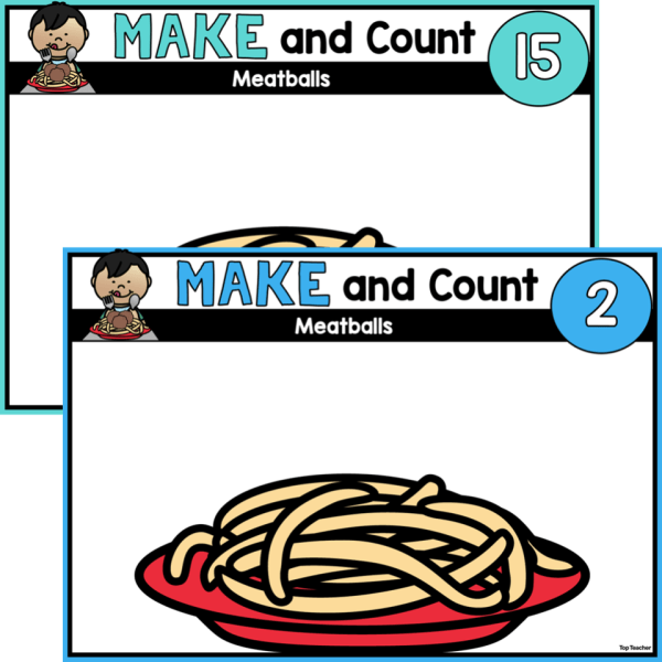 Make & Count Play Dough Mats 1-20: Flowers - Top Teacher