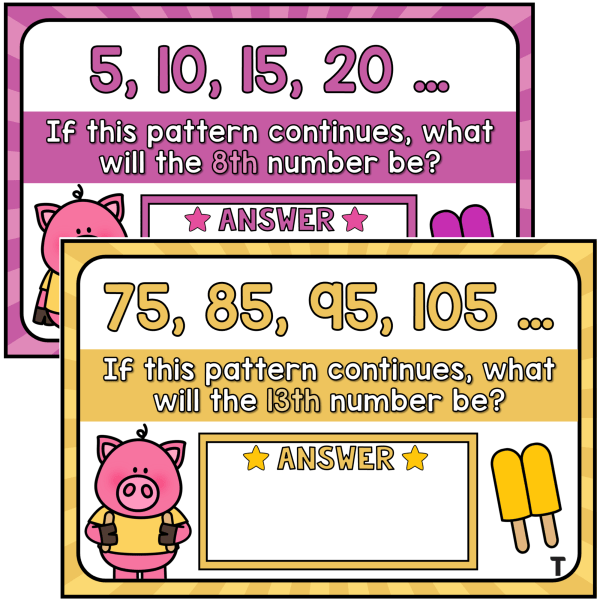 Additive Patterns Task Cards: What’s Next? - Top Teacher