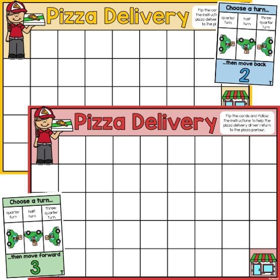 Measures of Turn: Pizza Delivery Game - Top Teacher