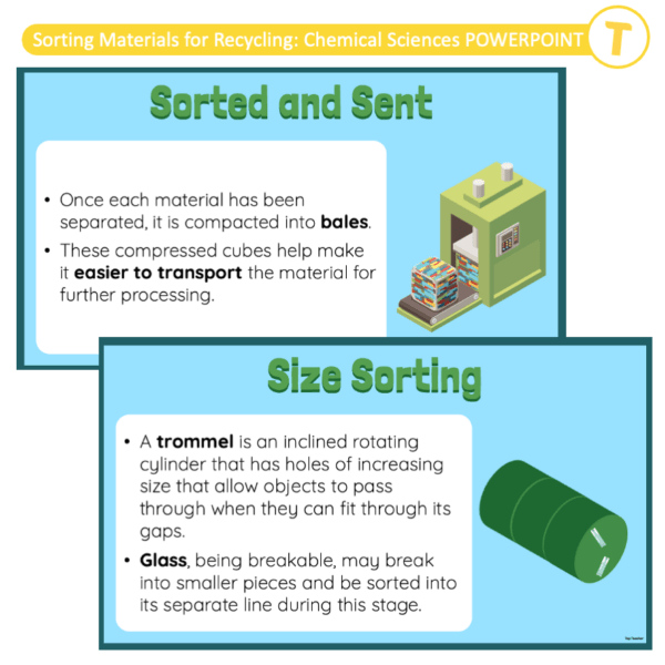 Sorting Materials for Recycling: Chemical Sciences POWERPOINT - Top Teacher