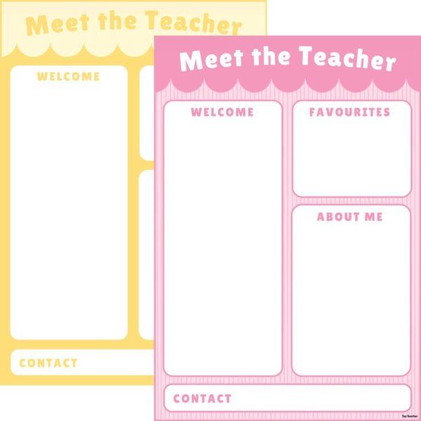 Meet the Teacher Eucalyptus: Back to School - Top Teacher