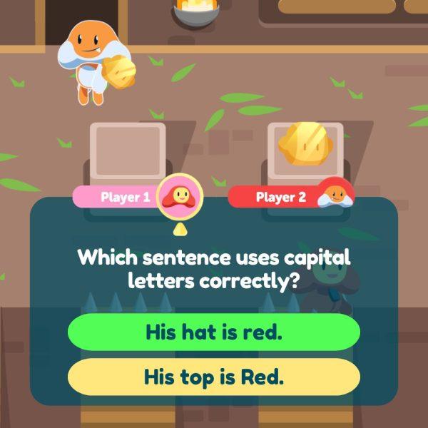 Which sentence uses capital letters correctly? LET'S HIKE - Top Teacher