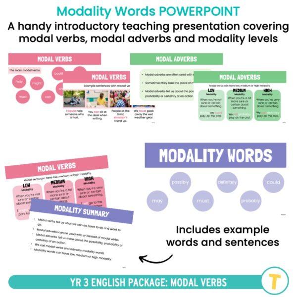 Year 3 English Package: Modal Verbs - Top Teacher