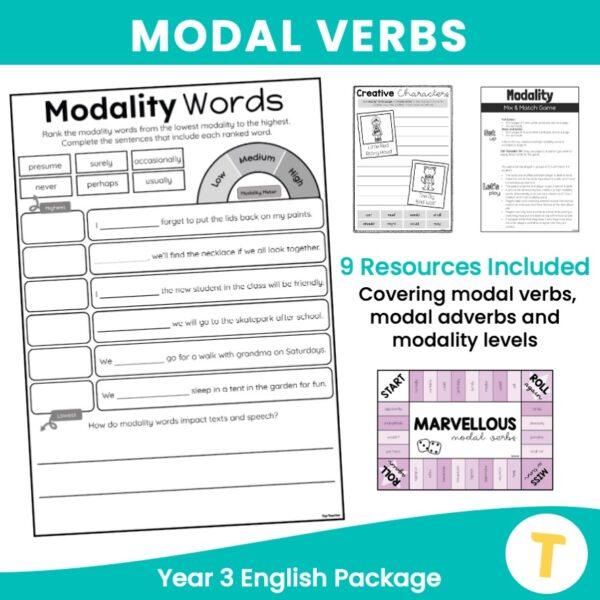 Year 3 English Package: Modal Verbs - Top Teacher