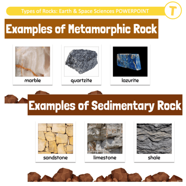 Types of Rocks: Earth & Space Sciences POWERPOINT - Top Teacher