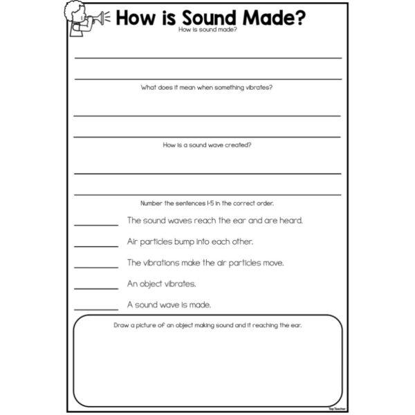 How Is Sound Made? Worksheet - Top Teacher
