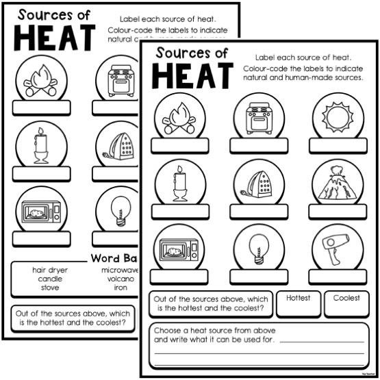Heat Conductors And Insulators Worksheet Kidsworksheetfun