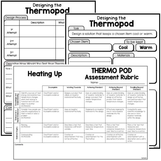 Year 3 Physical Sciences Assessment: ThermoPod - Top Teacher