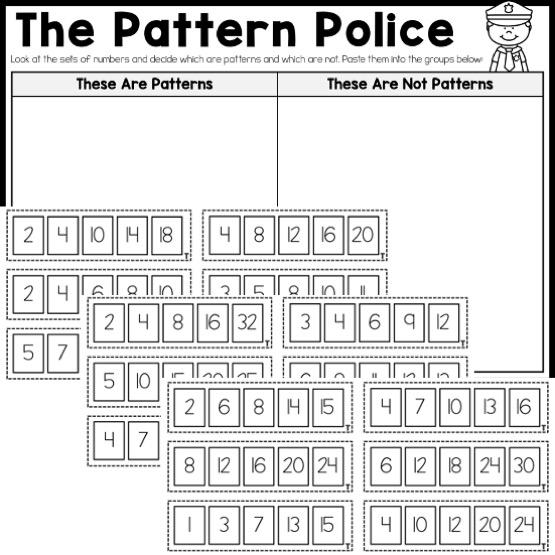 The Pattern Police: Increasing Numbers Activity - Top Teacher
