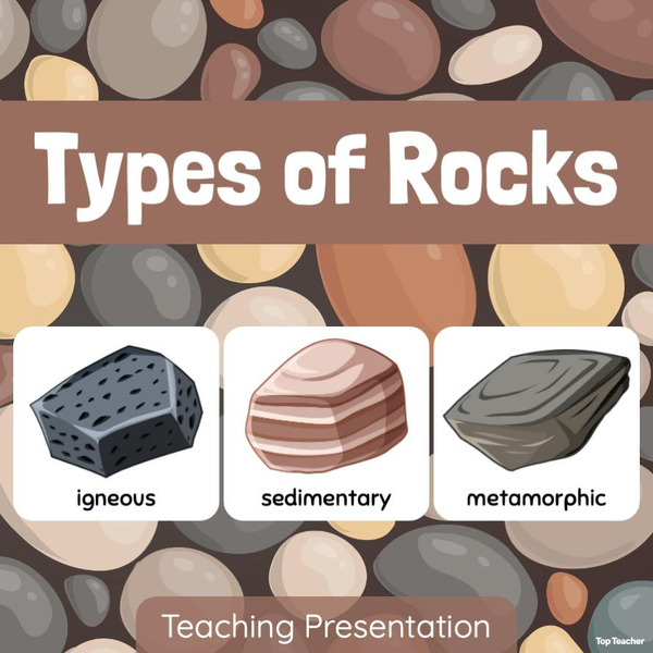 Types of Rocks: Earth & Space Sciences POWERPOINT - Top Teacher