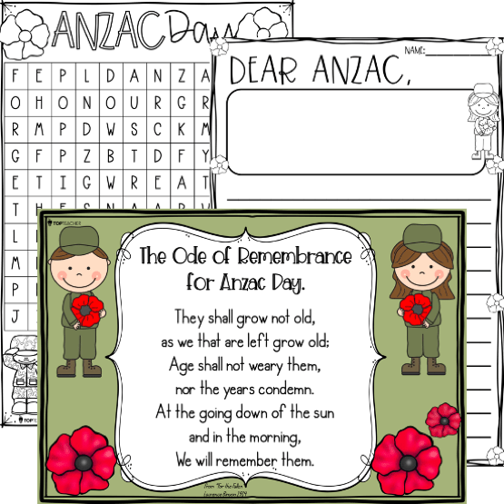 ANZAC Day PACKAGE - Top Teacher