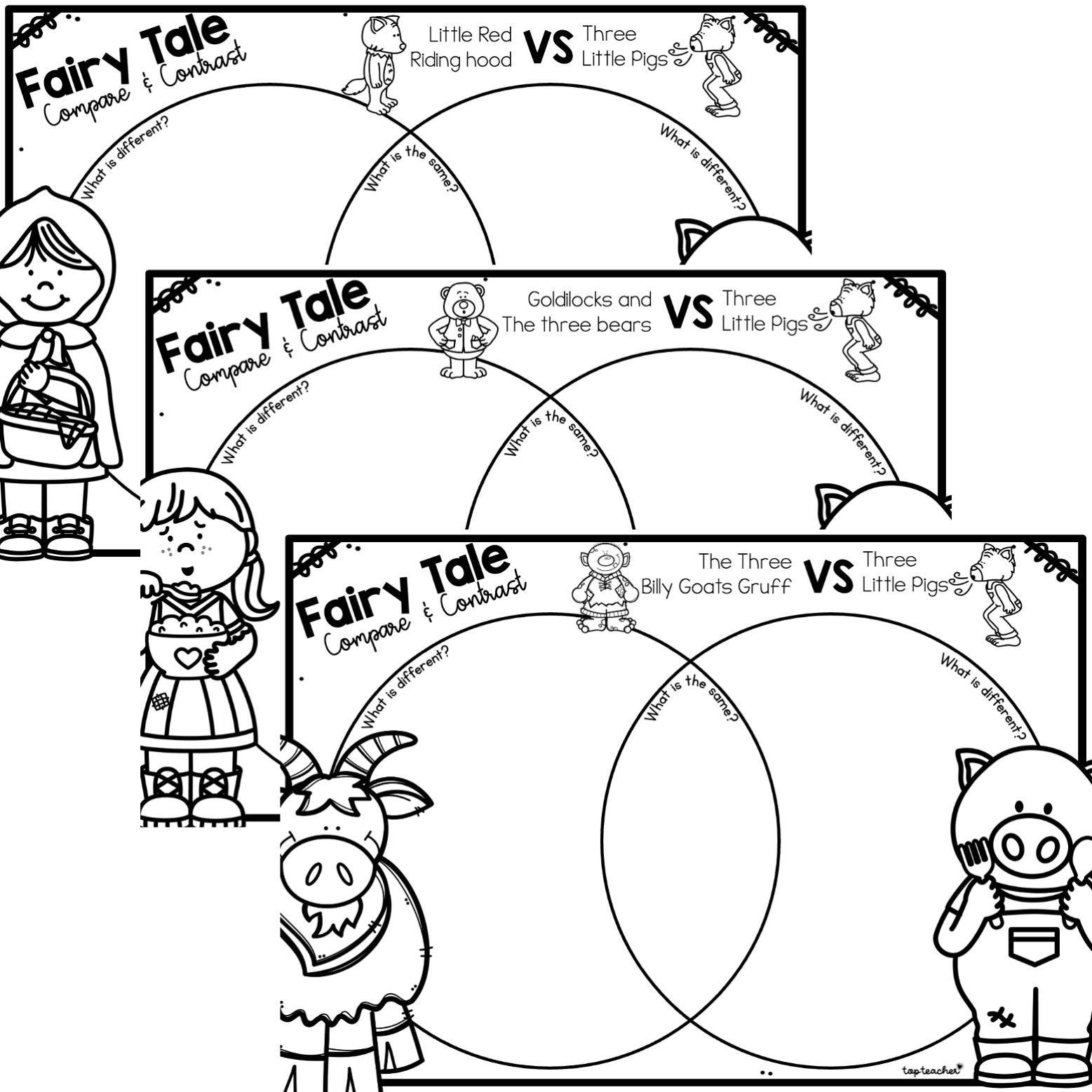 Fairy Tale Compare & Contrast - Top Teacher
