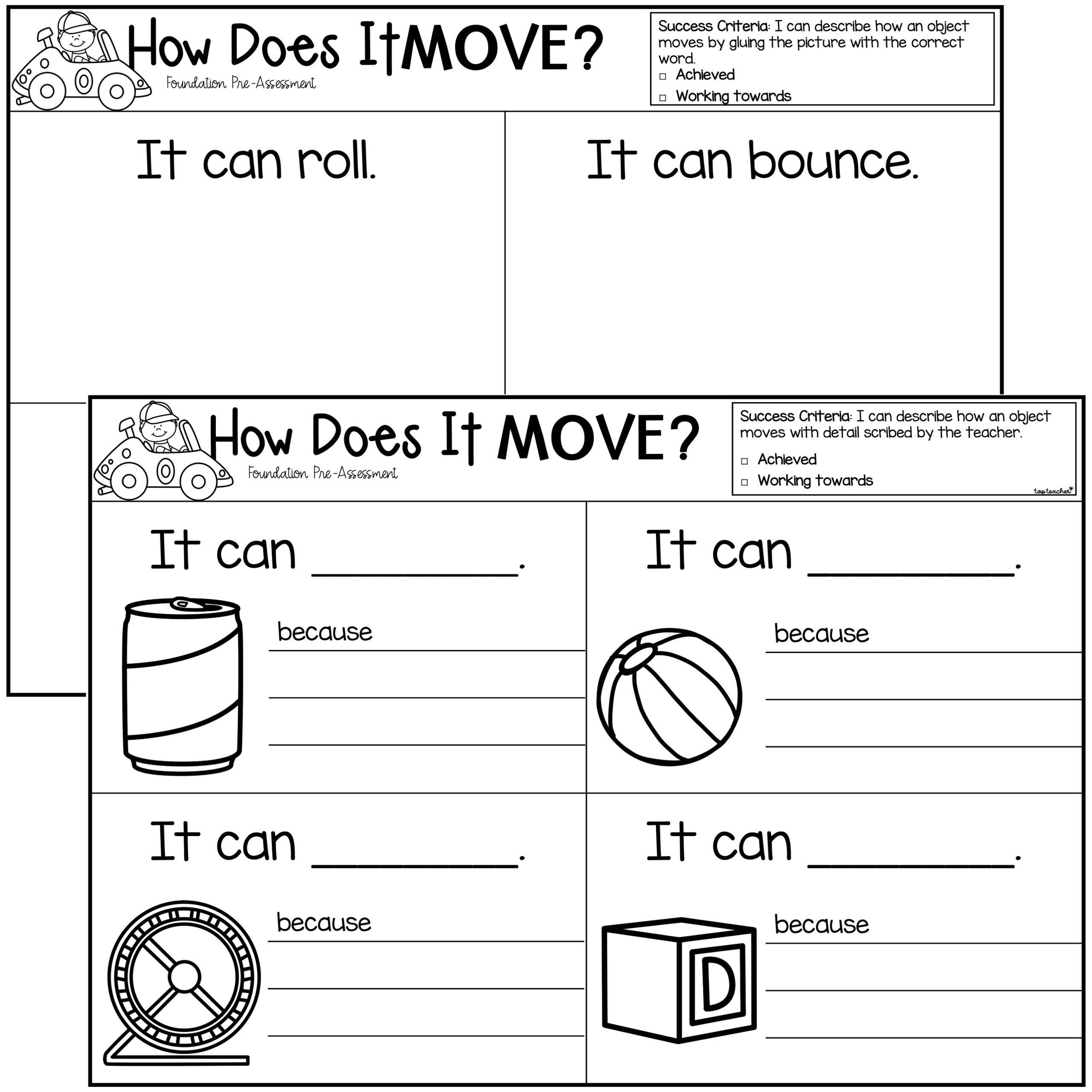 Foundation Pre Assessment Physical Science Top Teacher