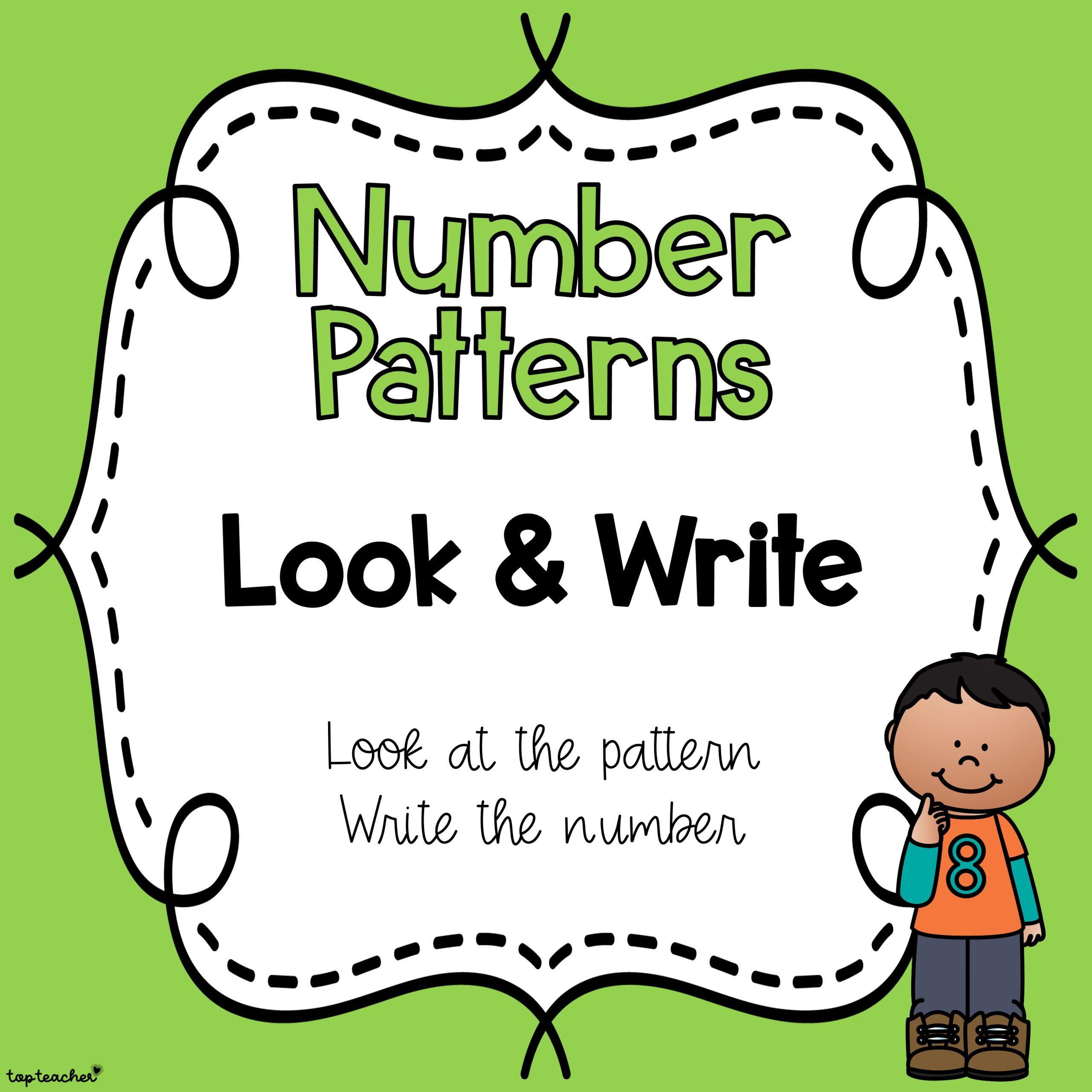 Number Patterns Look & Write POWERPOINT - Top Teacher