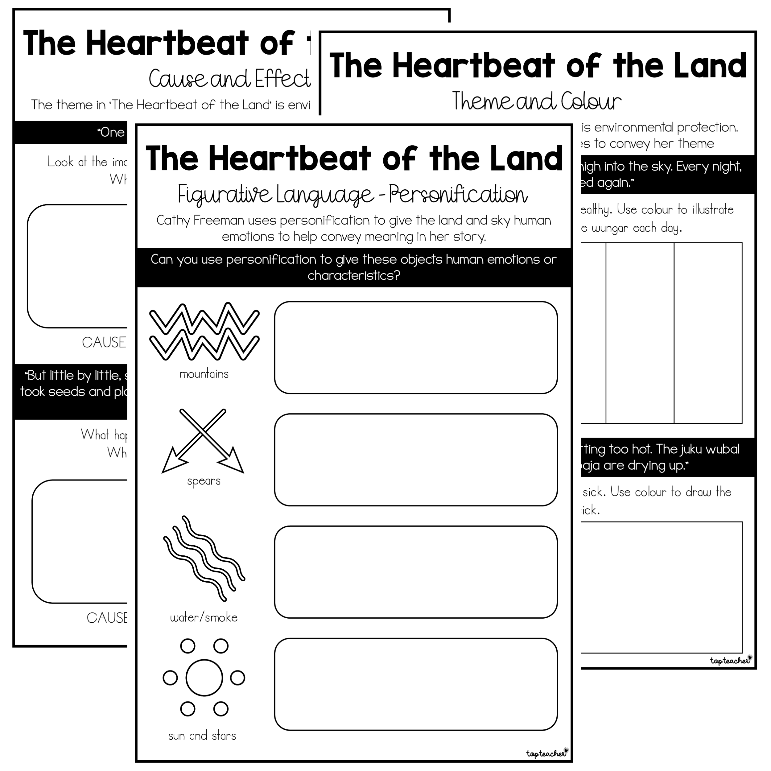 The Heartbeat of the Land reading comprehension.