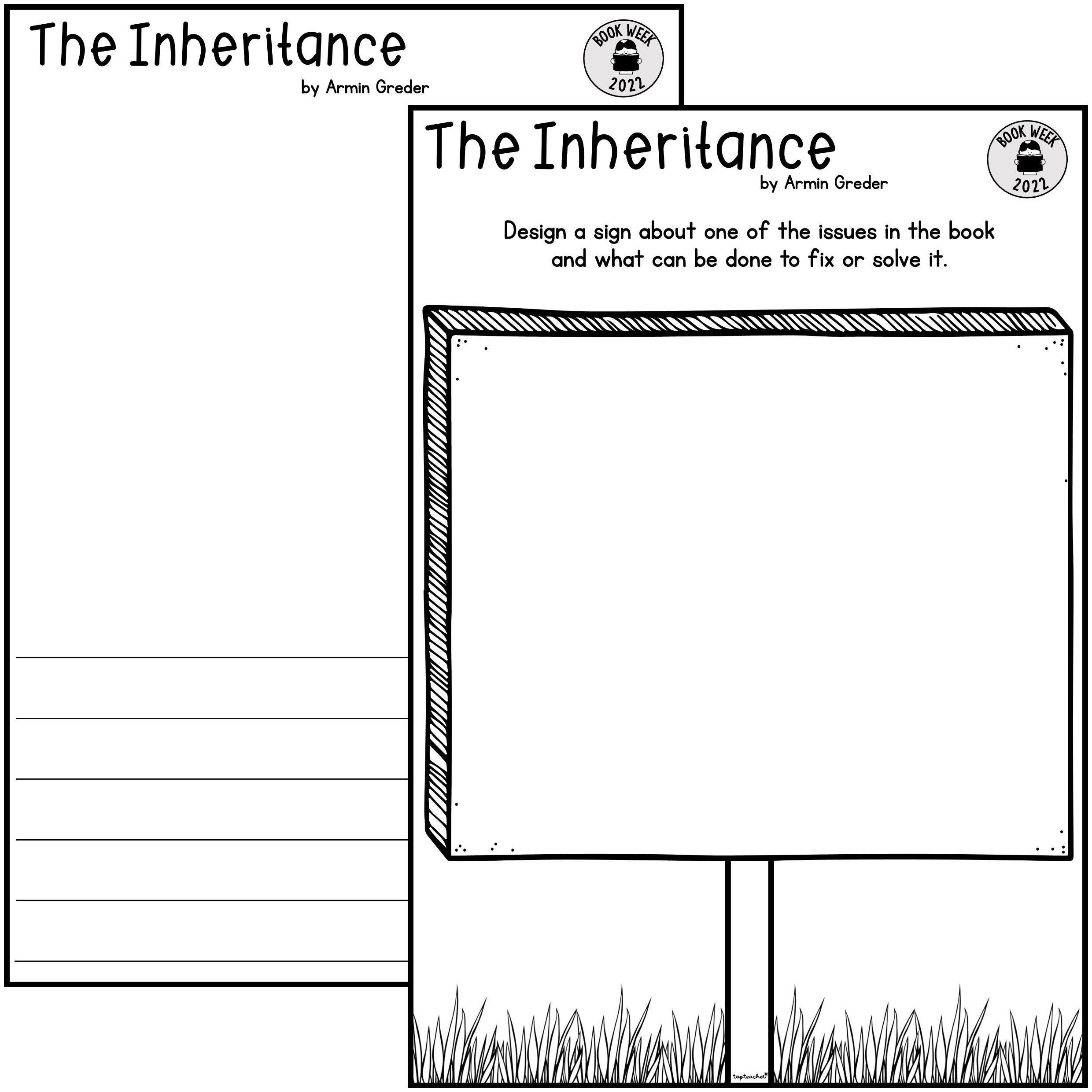 The Inheritance Playbook Worksheet.pdf The Inheritance Reading Response - Top Teacher