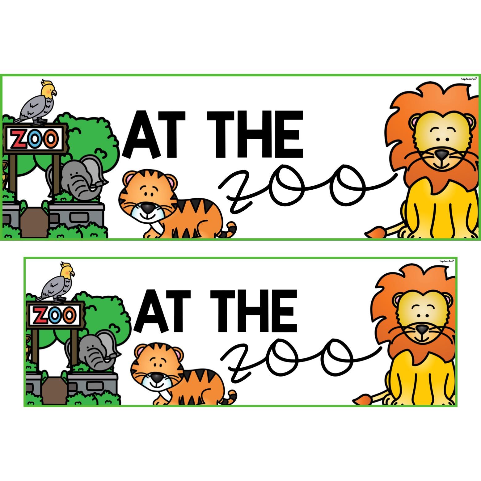 Zoo Theme Banner - Top Teacher