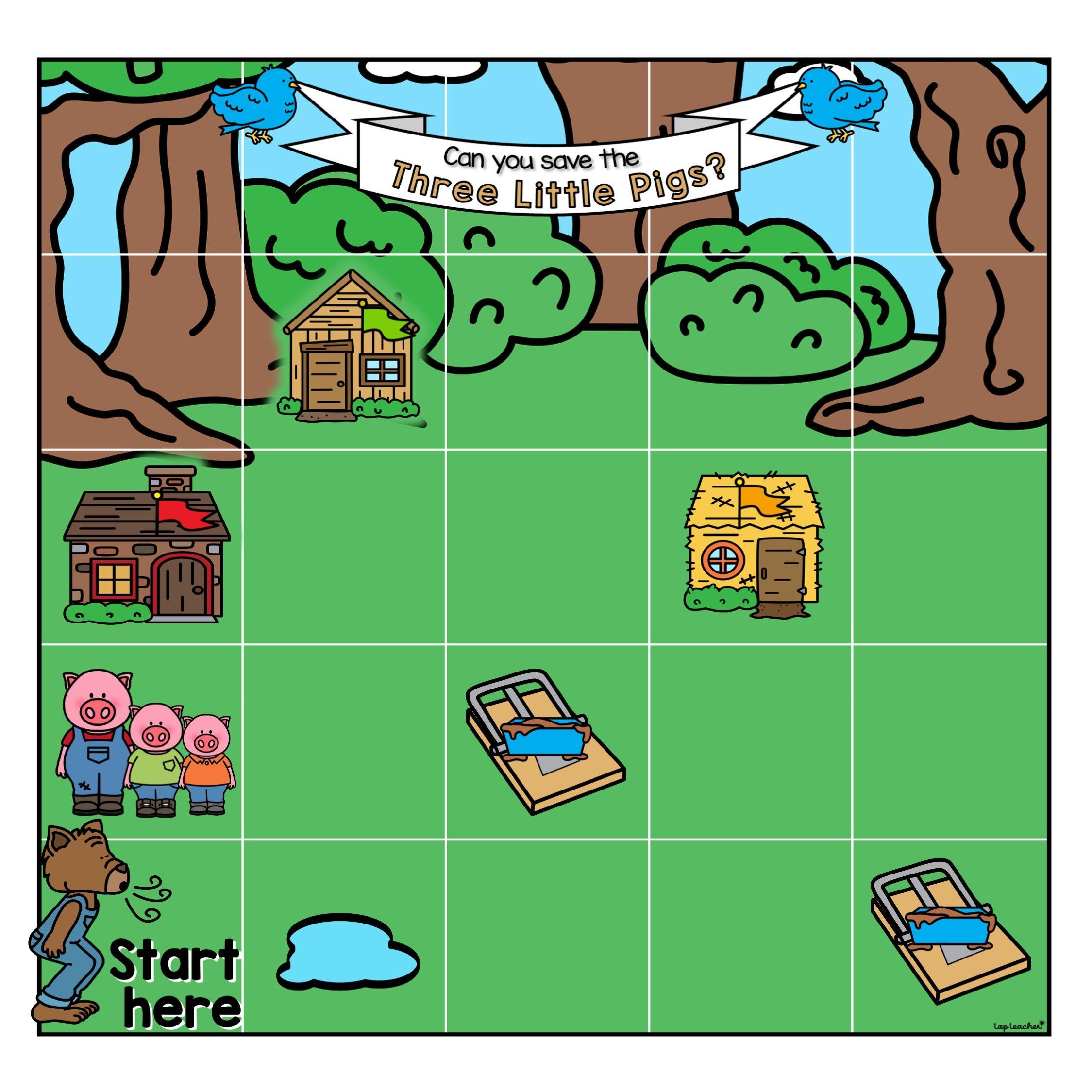 Three Little Pigs Code Mode - Top Teacher