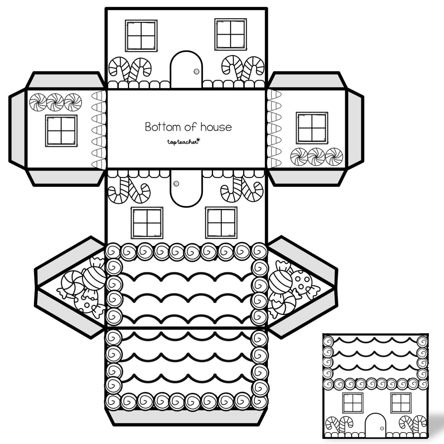 gingerbread triorama christmas gingerbread house triorama - top teacher