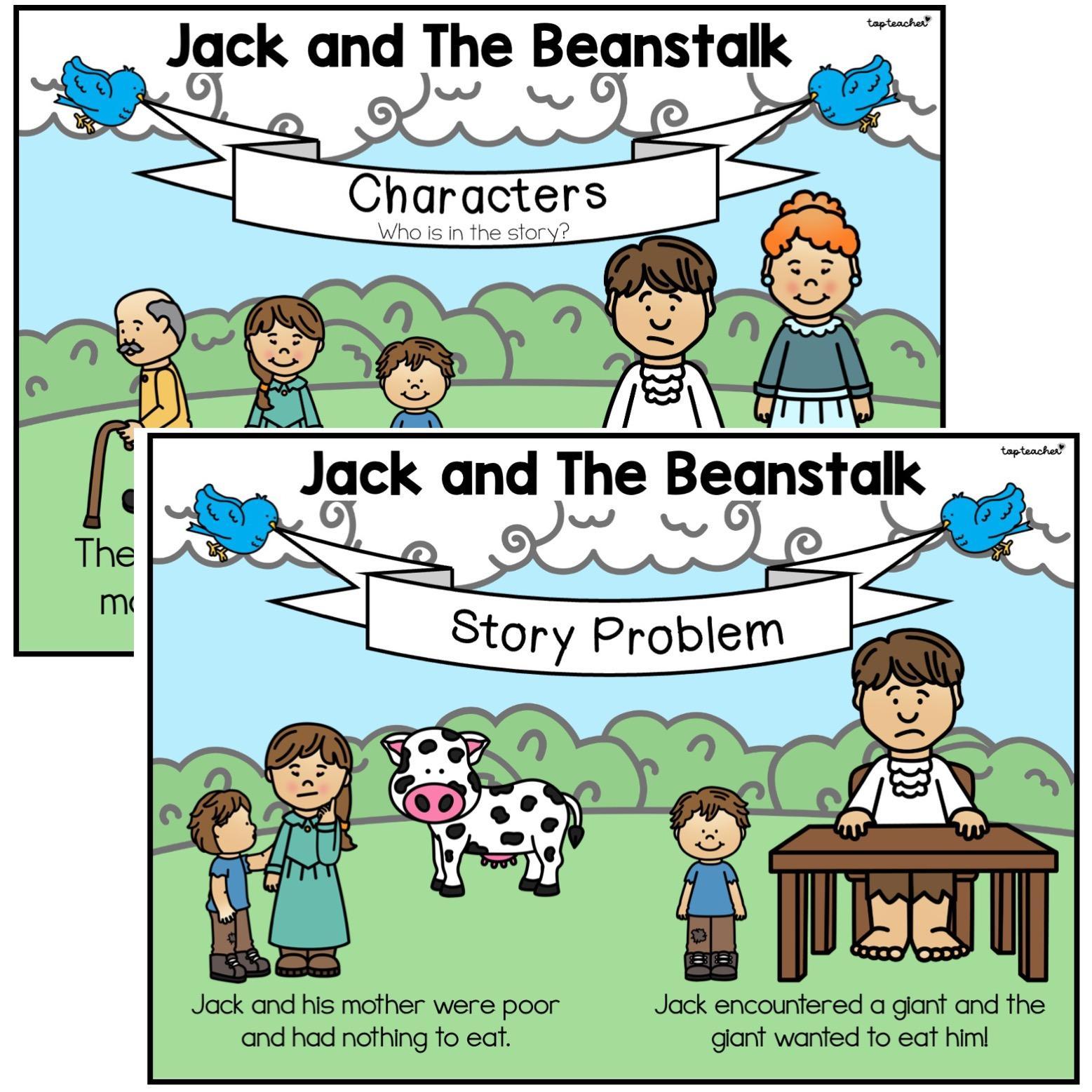 Jack & The Beanstalk Story Element Posters - Top Teacher