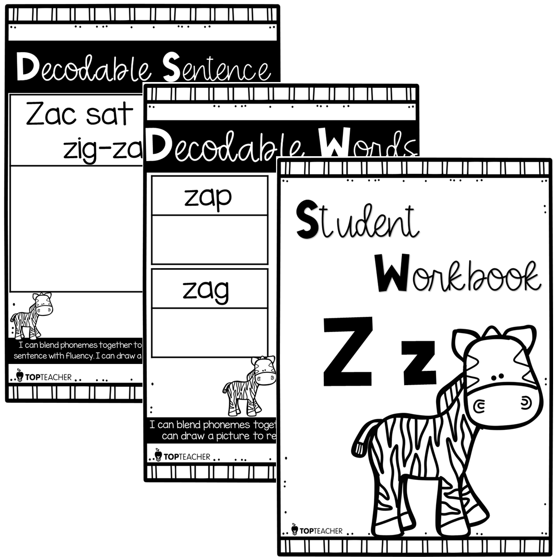 Phonics Zz Workbook - Top Teacher