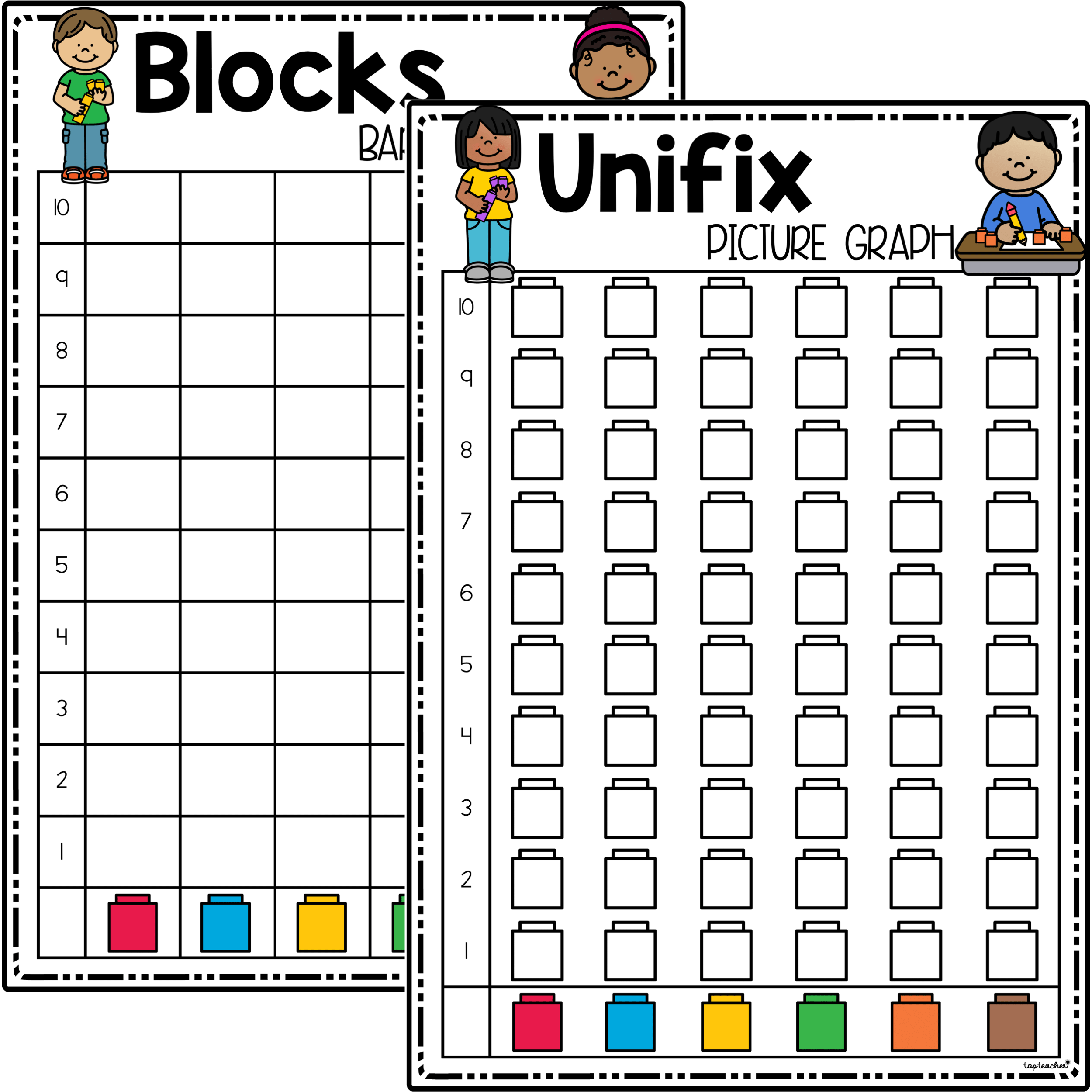 Unifix Blocks Picture & Bar Graphs - Top Teacher