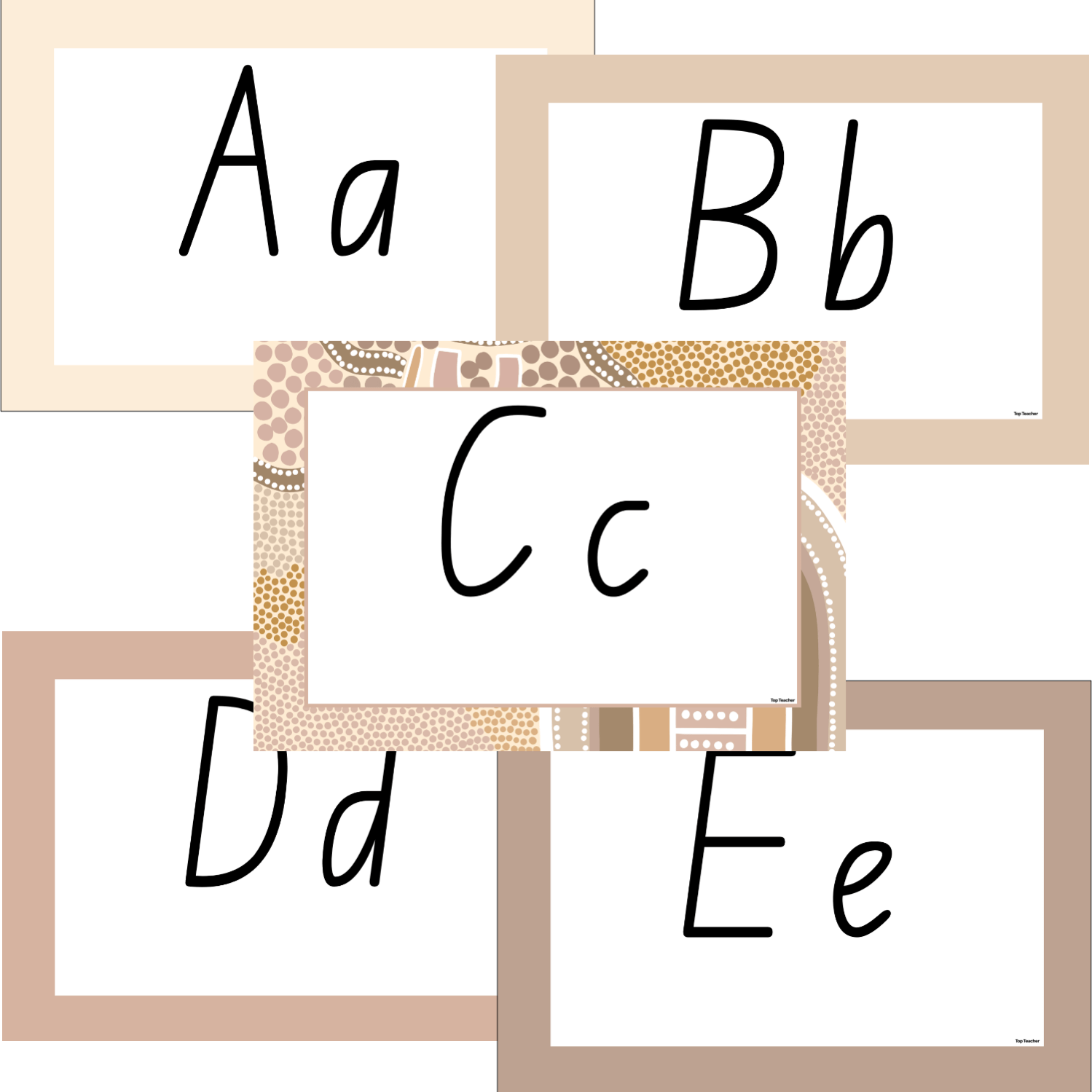 Letter Card Signs Alphabet Cards Burn Off - Top Teacher