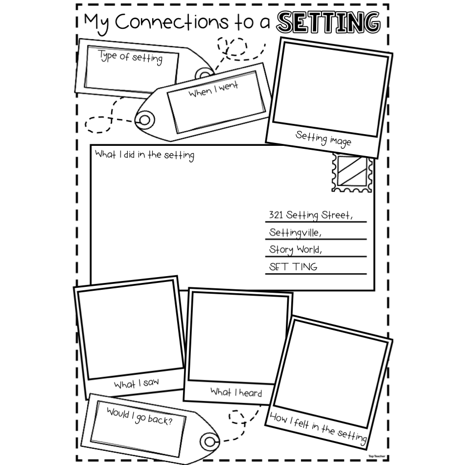 My Connections to a Setting Worksheet - Top Teacher