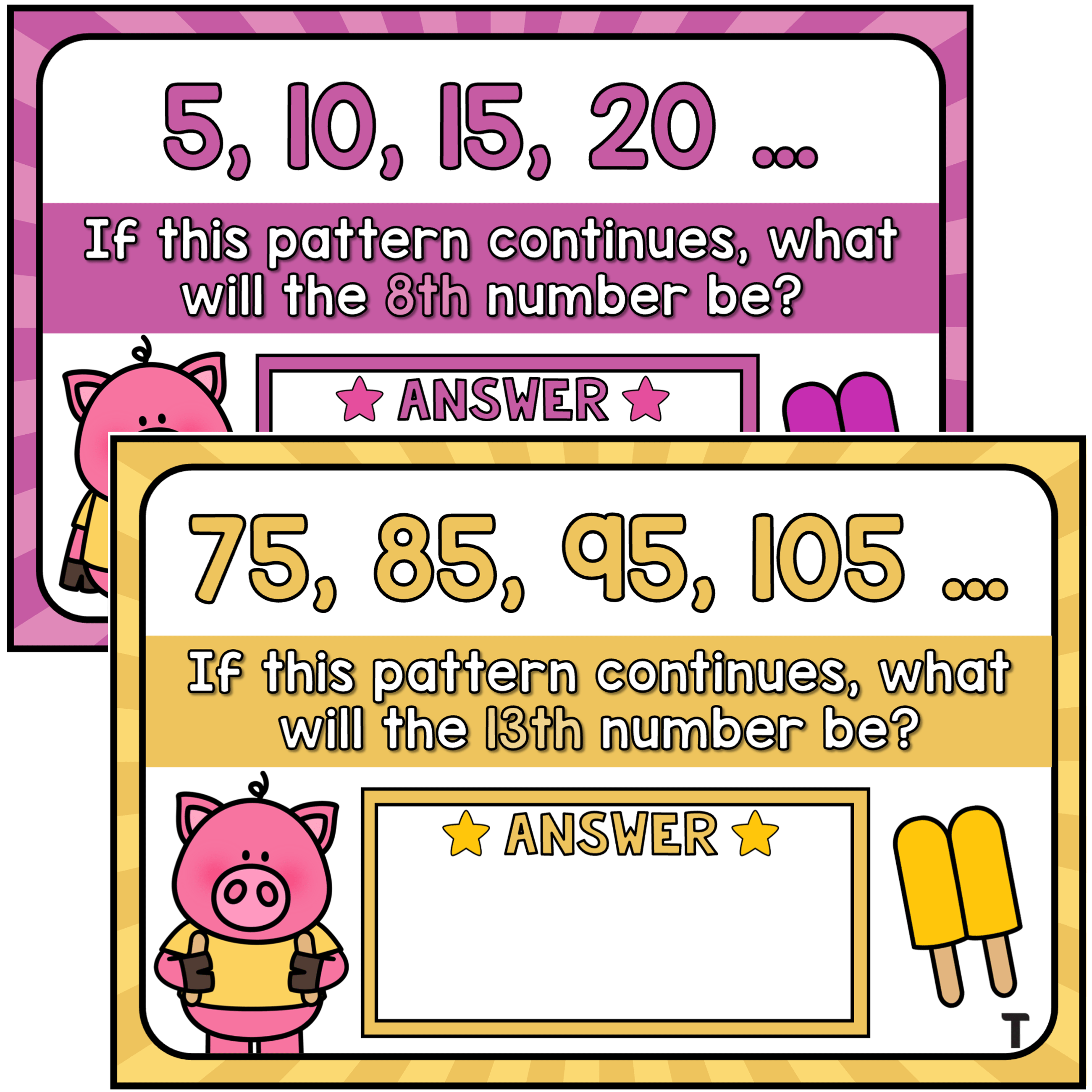 Additive Patterns Task Cards: What’s Next? - Top Teacher