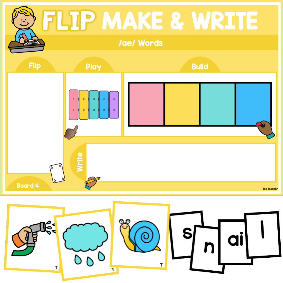 Segment and Spell Phonics Activity: /ae/ - Top Teacher