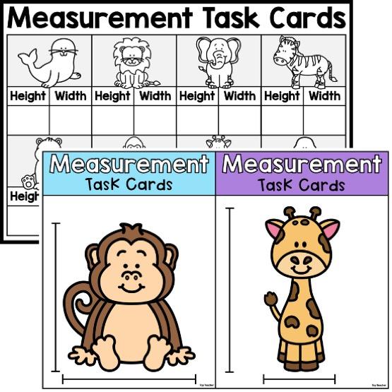 Measurement Activity Task Cards: At the Zoo - Top Teacher