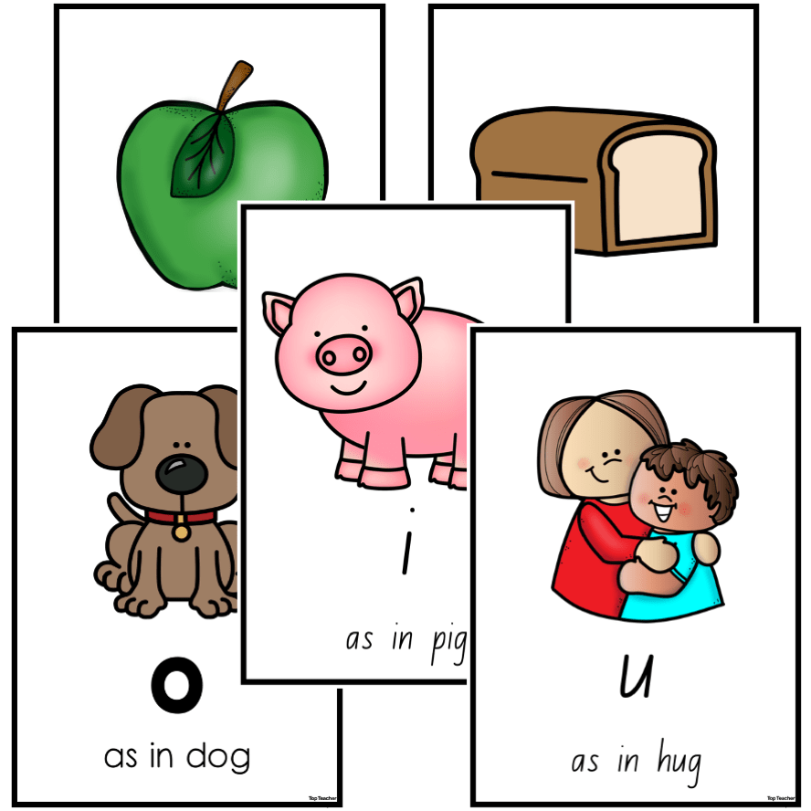 Short Vowel Posters - Top Teacher