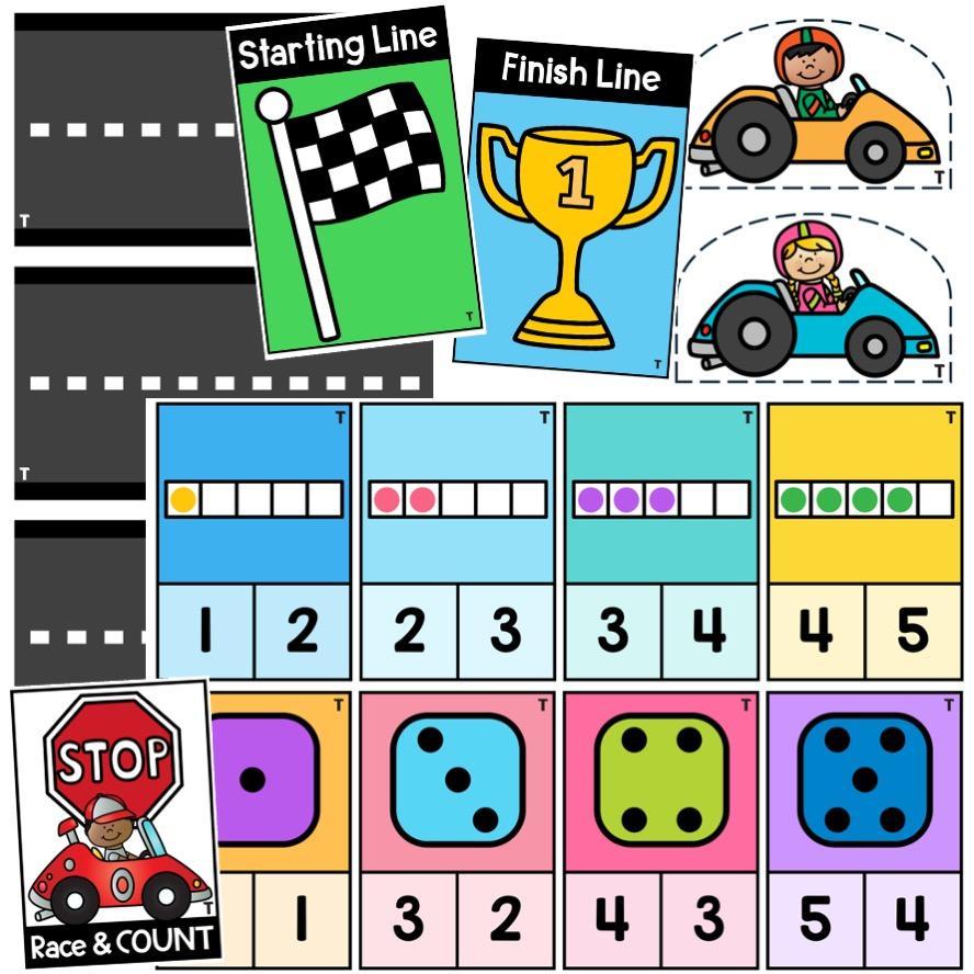 Race & Count: Subitising Numbers 1-5 Game - Top Teacher